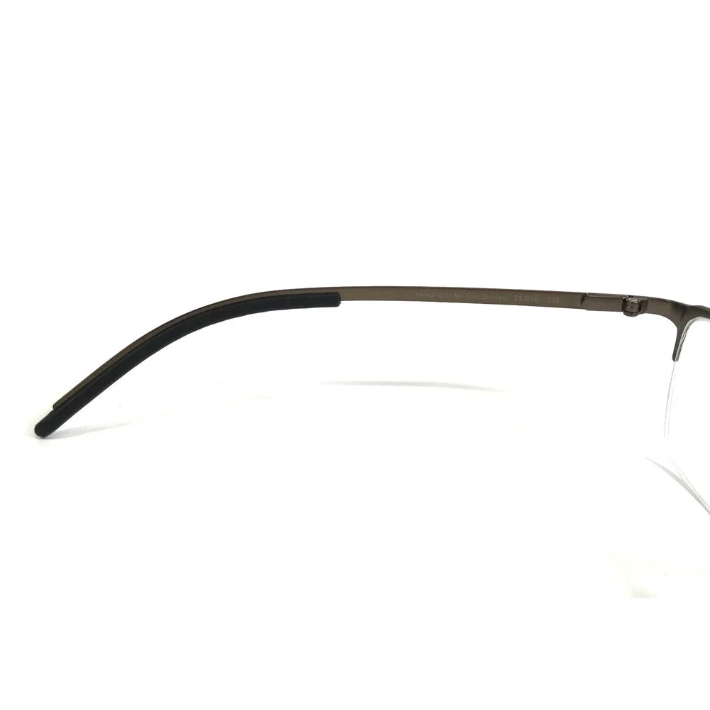Tom Davies Eyeglasses Frames TD771 Col. 2324 Polished Brown Half Rim 53-18-135